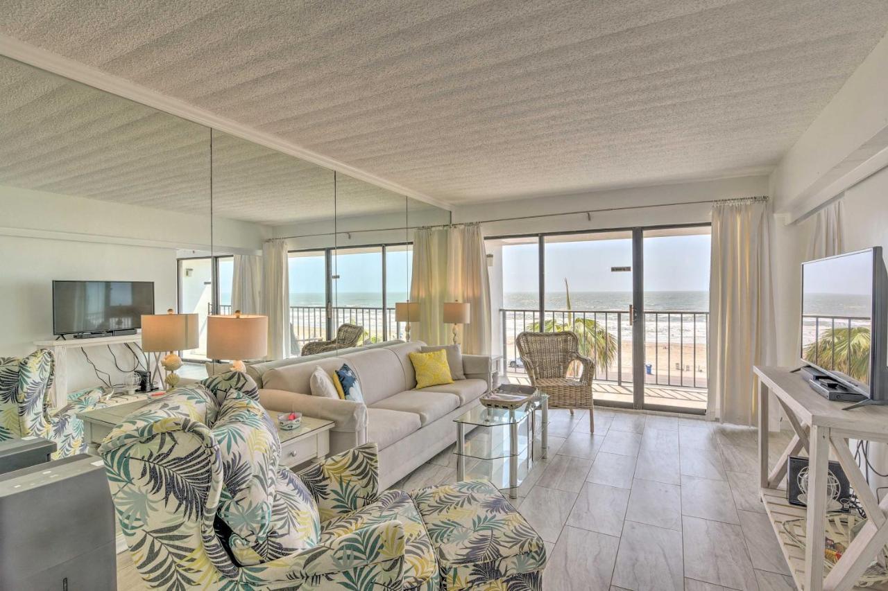 Galveston Oceanfront Condo With Balcony And View! Exterior foto